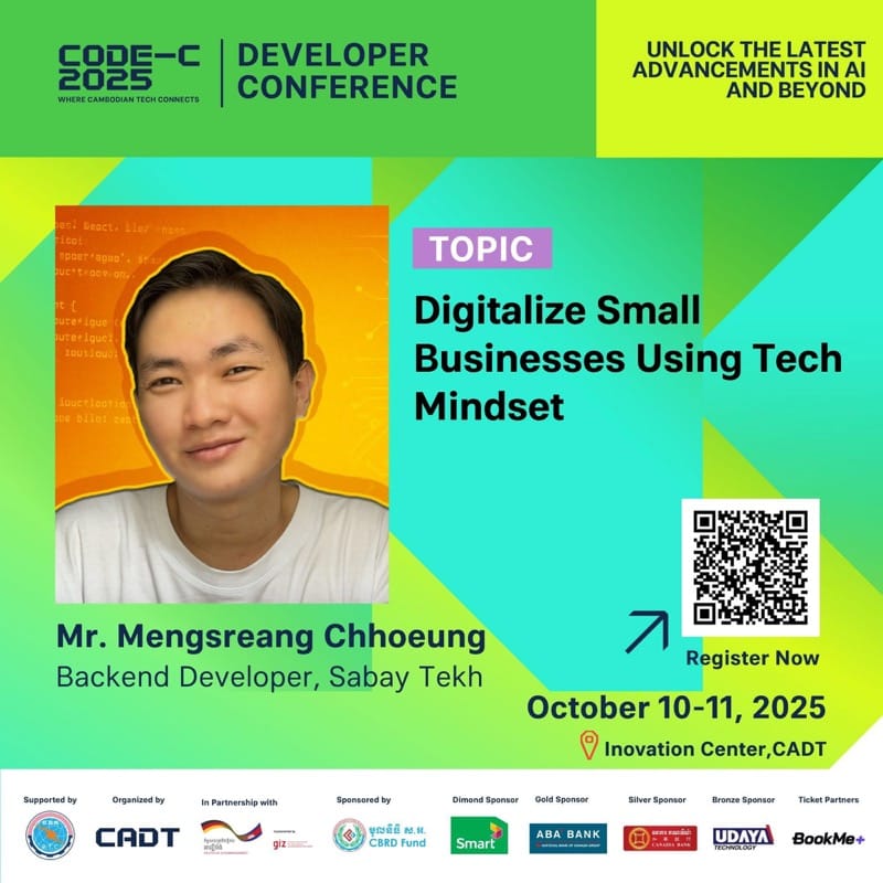 Speaking at CODE-C 2025: Digitalizing Small Businesses with a Tech Mindset
